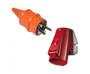 Вилка СЕЕ 2п IP 44 16A 40-50В 
