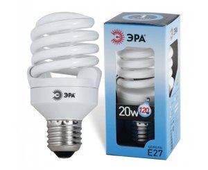 Лампа энергосберегающая ПРОГРЕСС fuli спираль 20W E27 T2 Теплый (1х50) PR-11226-20,