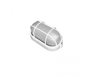 Светильник банный Navigator NBL-02-60-Е27/WH, овал, белый ,с решеткой,