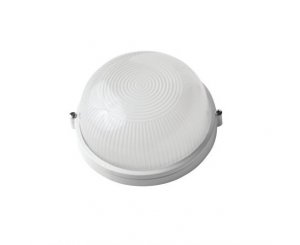 Светильник банный Navigator NBL-R1-60-Е27/WH, круглый, белый ,б/решетки,