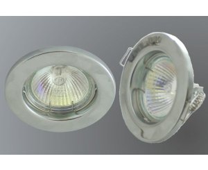 Светильник точечный MR16 плоский, круглый (хром) LD-16130-F0600,