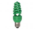 Лампа энергосберегающая Ecola Spiral 15W 220V E27 зеленый 124х45,
