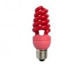 Лампа энергосберегающая Ecola Spiral 15W 220V E27 красный 124х45,