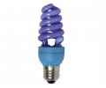 Лампа энергосберегающая Ecola Spiral 15W 220V E27 синий 124х45,