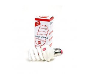 Лампа энергосберегающая ЭКОНОМКА КЛЛ SPC 25W220v Е2742 Т3 (спираль) холодный,