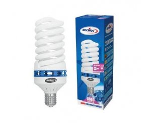 Лампа энергосберегающая КОСМОС SPC 105W220v Е4042 (спираль) холодный,